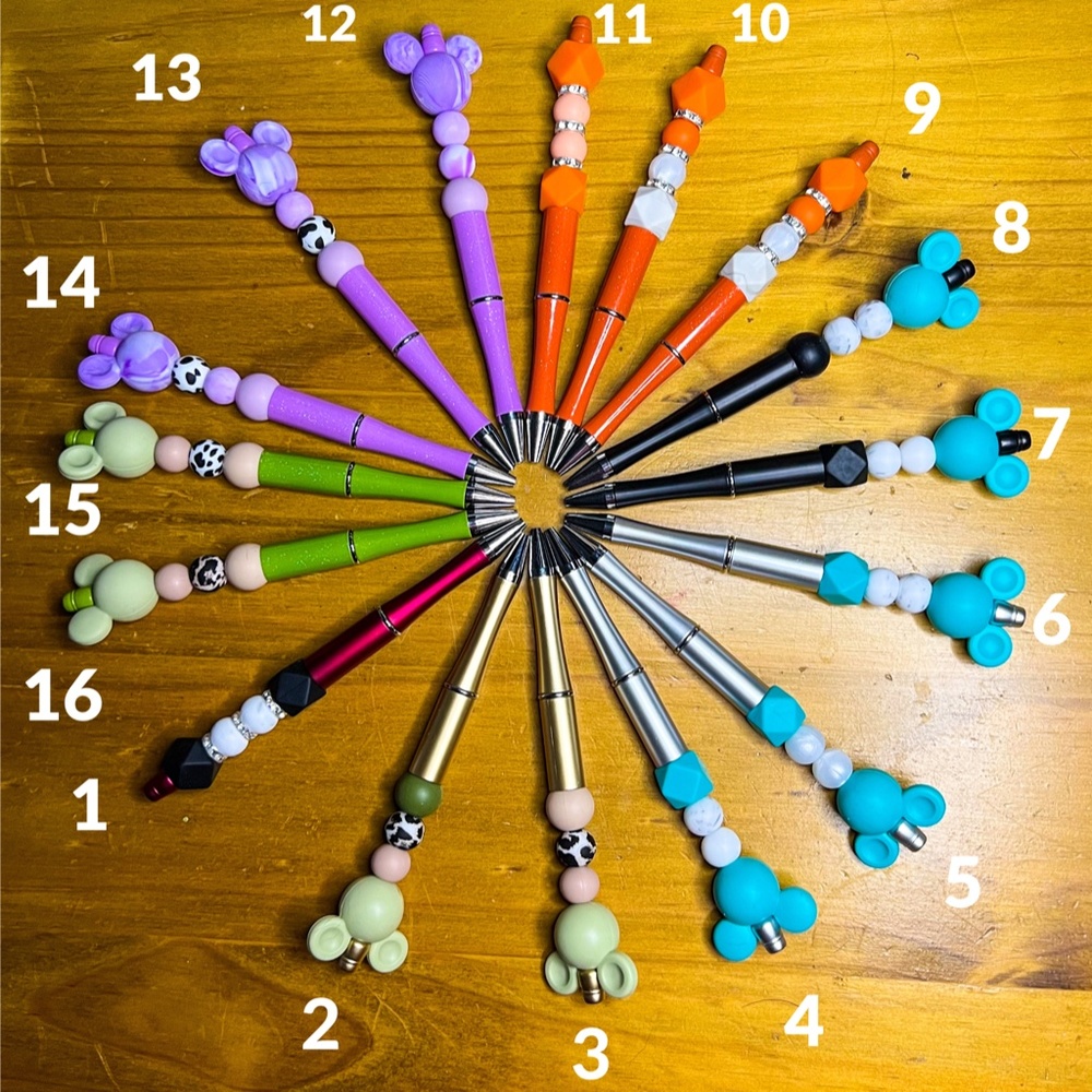 Silicone Beaded Pens